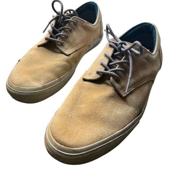 VANS SYNDICATE JASON DILL DERBY, WHEAT LEATHER/ WHITE Mens Size 10 - Picture 1 of 6